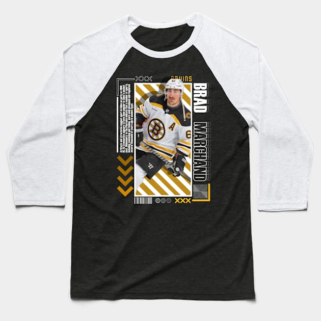 Brad Marchand Paper Poster Version 10 Baseball T-Shirt by art.Hamdan